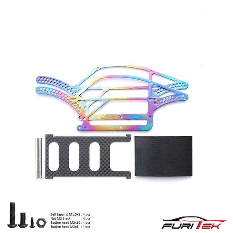 BETTLE TITANIUM (RAINBOW) COMP CHASSIS FOR TRX-4M