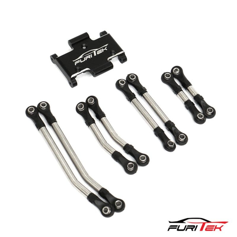 Stahl-Link-Set mit Alu-Skid-Platte