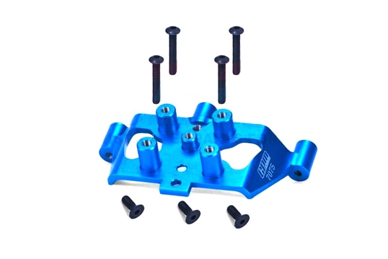 Sturzstangenhalter 7075-T6 Aluminium hinten blau
