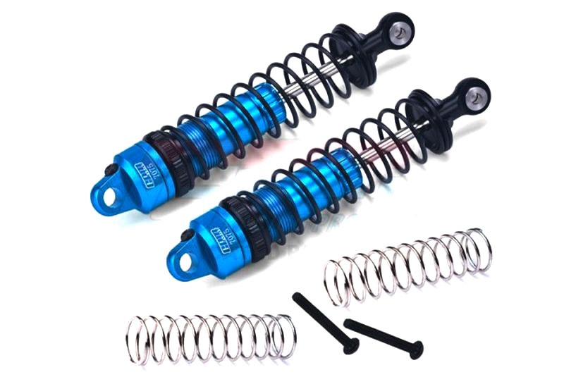 Stoßdämpfer 7075-T6 Aluminium hinten 90mm blau