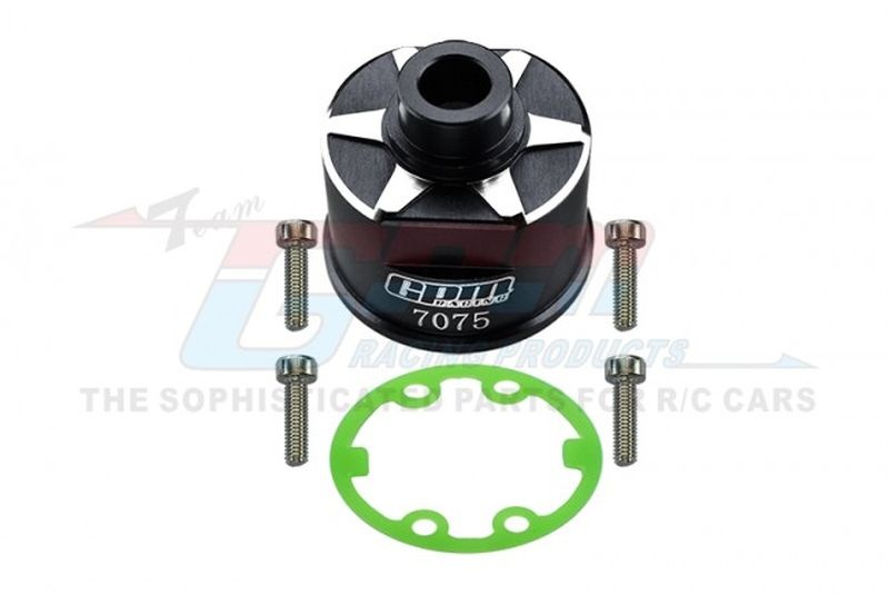 Aluminium Differential Gehäuse v/h schwarz