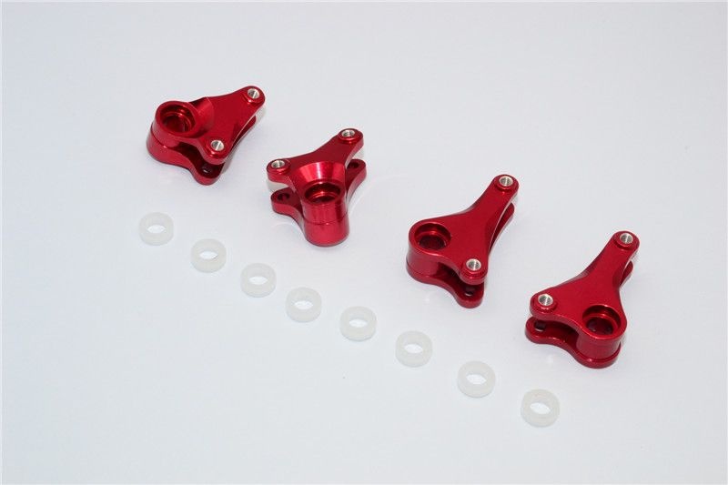 Aluminium Dämpfer-Umlenkhebel eloxiert v/h rot (4 Stk.)