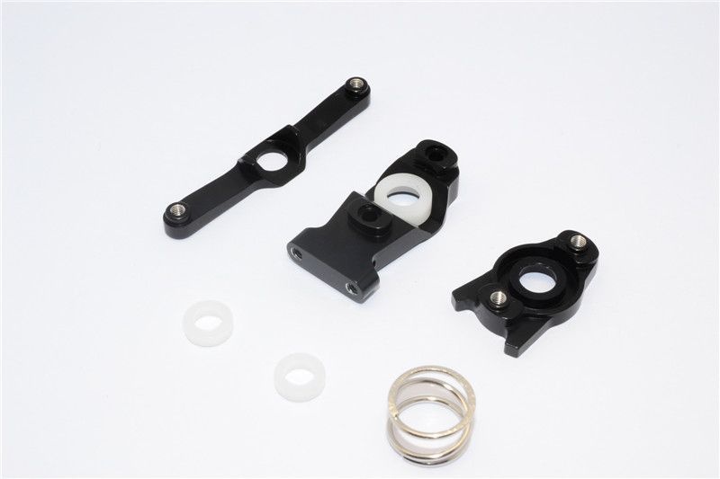 Aluminium Lenk-Set eloxiert schwarz