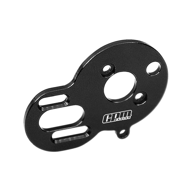 Alu Motorplatte schwarz