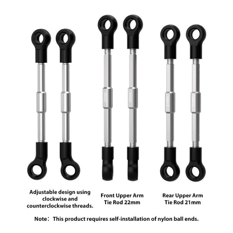 Nylon/Edelstahl Spurstangen-Set