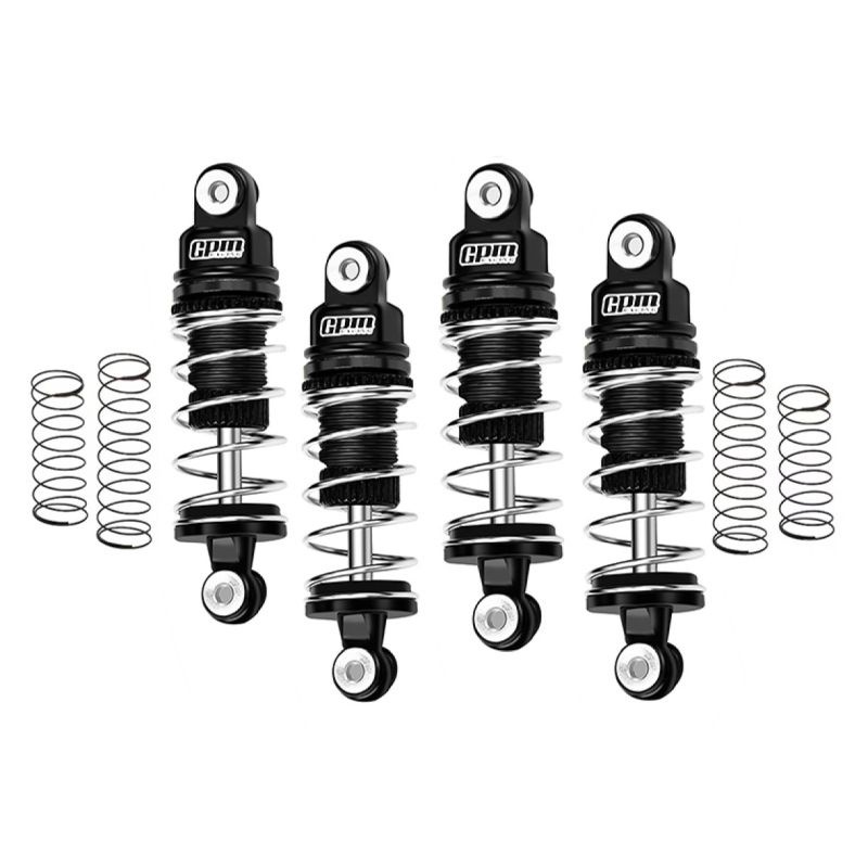 Alu Dämpfer-Set vo 32mm / hi 36mm schwarz