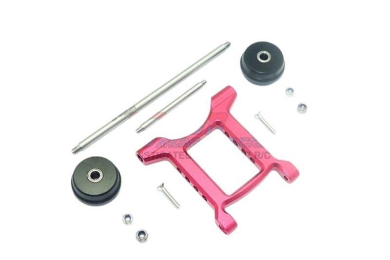Aluminium Hinteres verstellbares Wheelie rot