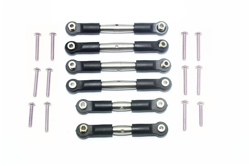 Edelstahl Spurstangen-Set m. Kugelpfannen (6 Stk.)