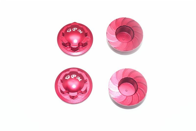 Aluminium Radnabenabdeckung rot