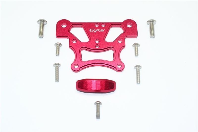 Aluminium Chassisplatte oben vorn rot