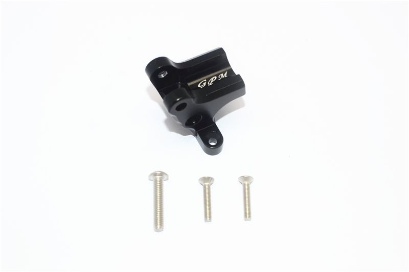 Aluminium Befestigung für obere Chassisstrebe hinten schwarz