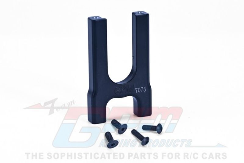 Aluminium Mitteldiffhalter vorne schwarz
