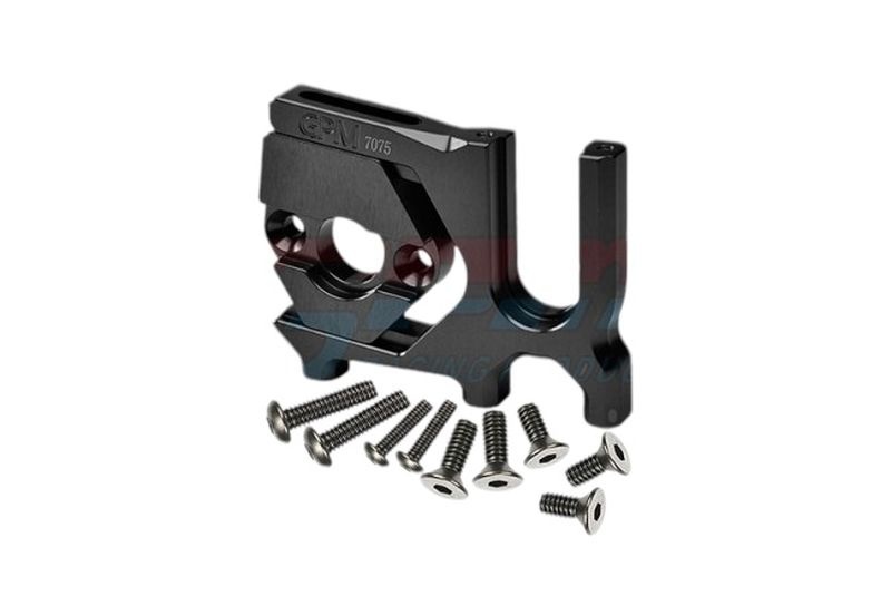 Aluminium Mitteldiffhalter mit Motorbefestigung schwarz