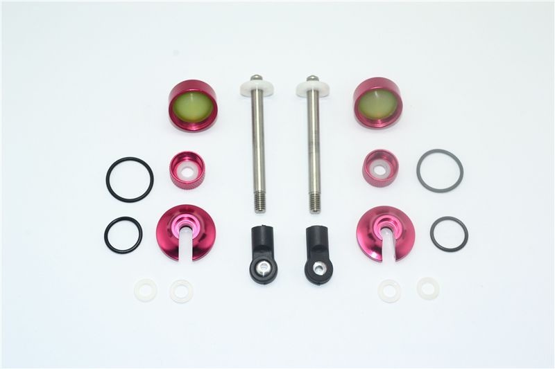 Aluminium Ersatzteile Set für Dämpfer rot