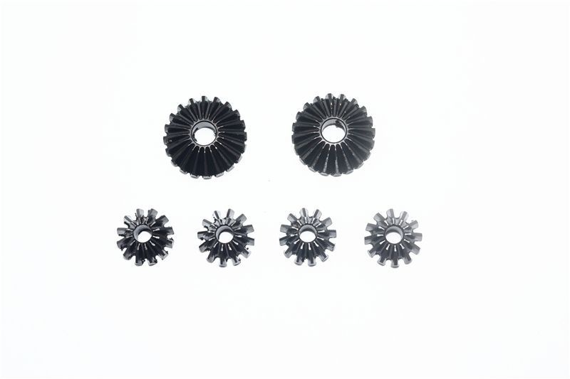Stahl Kegelzahnräder Set gehärtet v/h/mitte (6 Stk.)