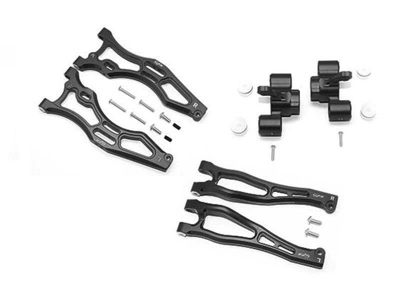 Aluminium Aufhängungs-Set vorn schwarz