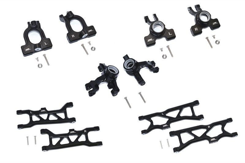 Aluminium Aufhängungs-Set v/h schwarz