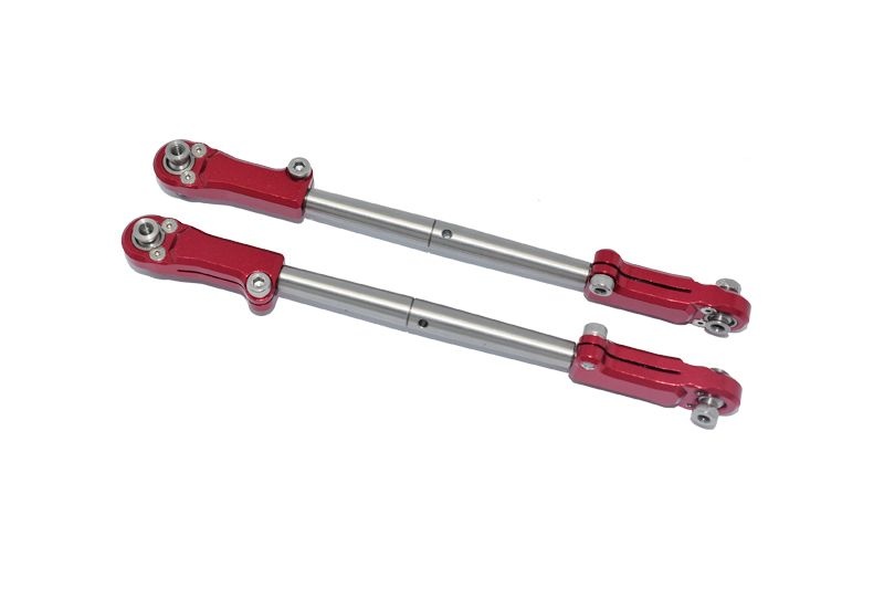 Aluminium & Edelstahl Lenkstange vorn rot