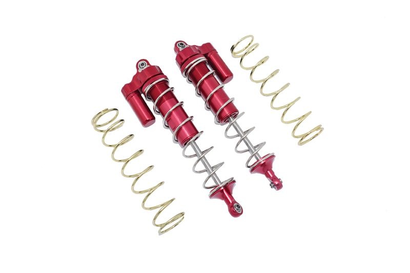 Alum. L-Shape Piggy Back Spring Dämpfer 187mm hinten rot