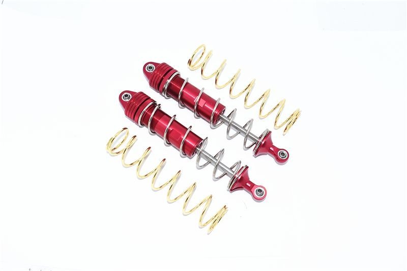 Aluminium Dämpfer 187mm hinten rot