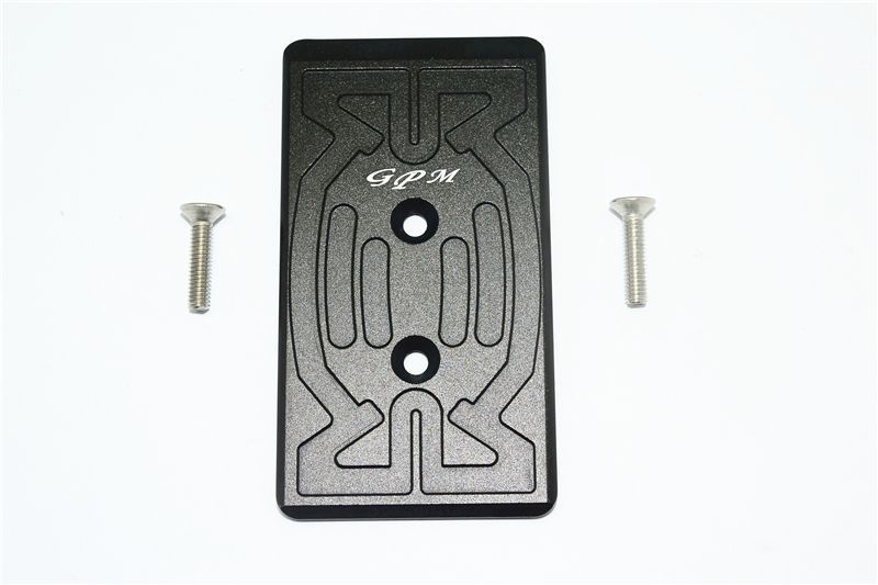 Aluminium Chassisbodenplatte hinten schwarz