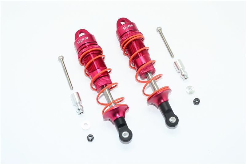 Aluminium Dämpfer vorn 100mm rot