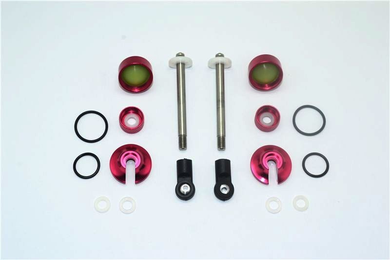 Aluminium Ersatzteile für Dämpfer hinten rot