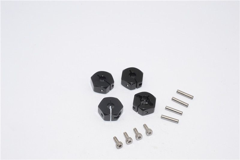 Aluminium Hex Adapter 12x6mm blau (4 Stk.)