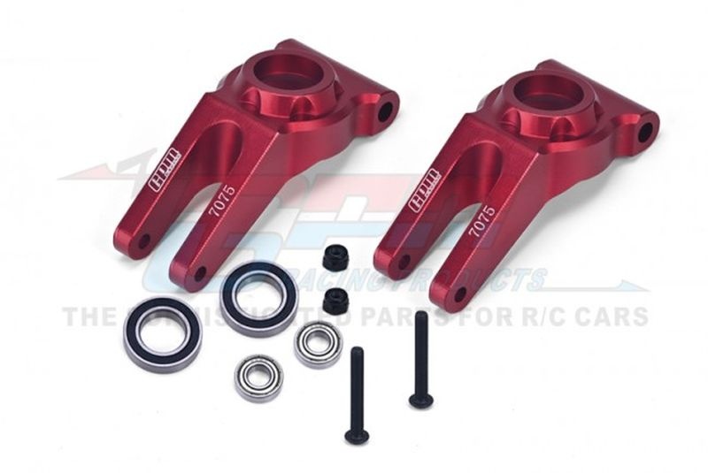 Aluminium 7075 Radträger hinten + größere Lager rot (2)
