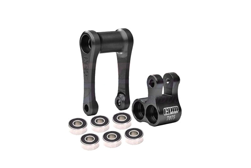 ALU Knuckle & Pull Rod (größere Lager) schwarz