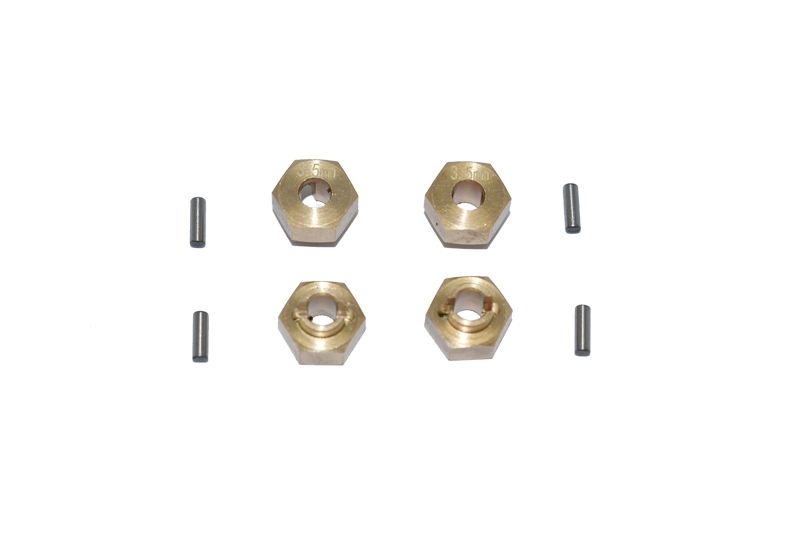 Messing Hex-Adapter 3.5mm (4 Stk.)
