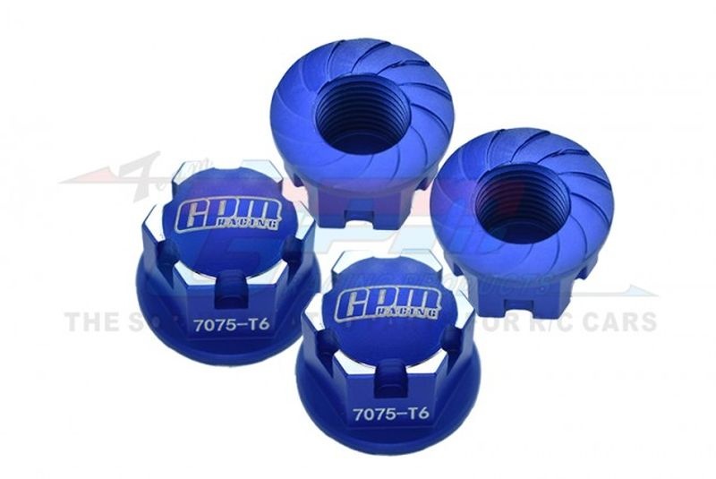 Aluminium 6061-T6 Radnabenabdeckung blau (4)