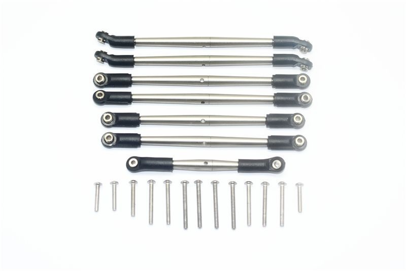 Edelstahl Spurstangen Set mit Kugelpfannen (7 Stk.)