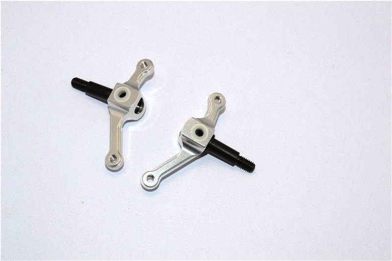 Aluminium Lenkhebel mit Achse vorn silber