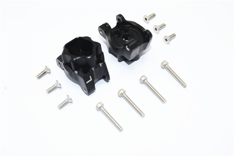 Aluminium Portalachsengehäuse hinten schwarz