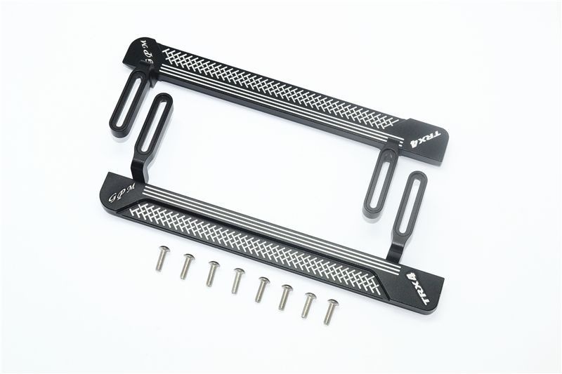 Aluminium Trittbrett seitlich (Muster A) schwarz