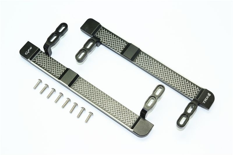 Aluminium Trittbrett seitlich (Muster C) schwarz