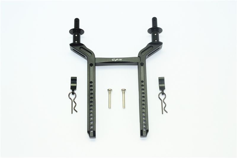 Aluminium Karosseriesteher hinten schwarz