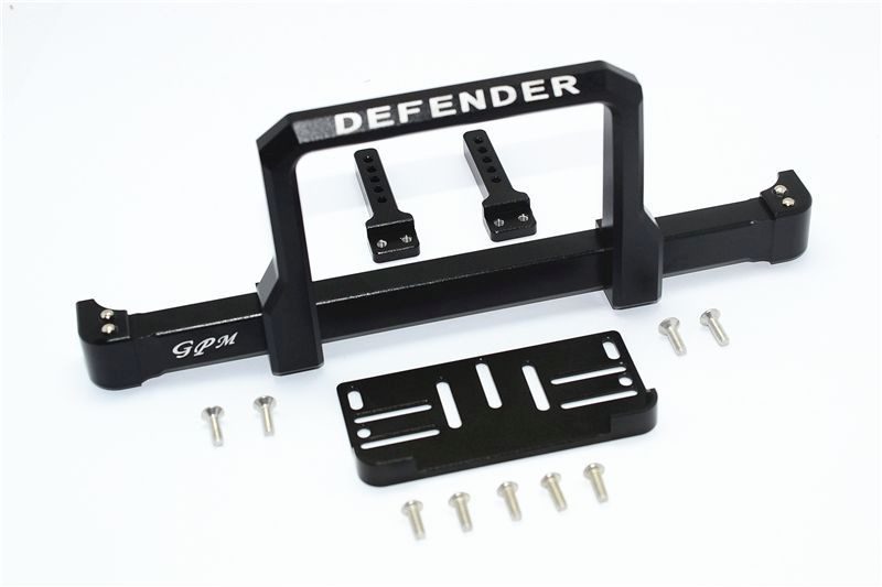 Aluminium Bumper vorn mit Windenplatte schwarz