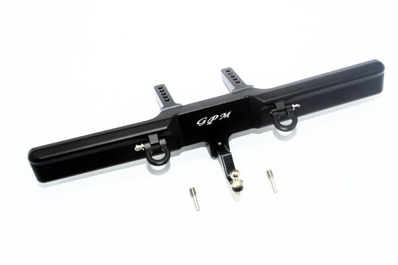 Alum. Bumper hinten mit D-Rings, Abschleppkupplung schwarz
