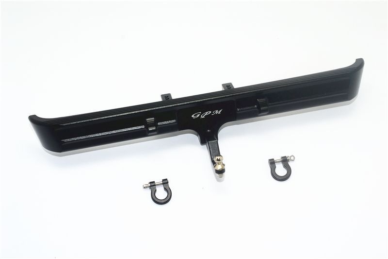 Alum. Bumper hinten mit D-Rings, Abschleppkupplung schwarz