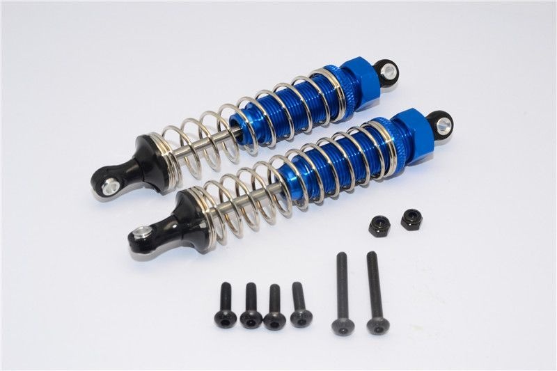Aluminium Dämpfer 95mm hinten blau