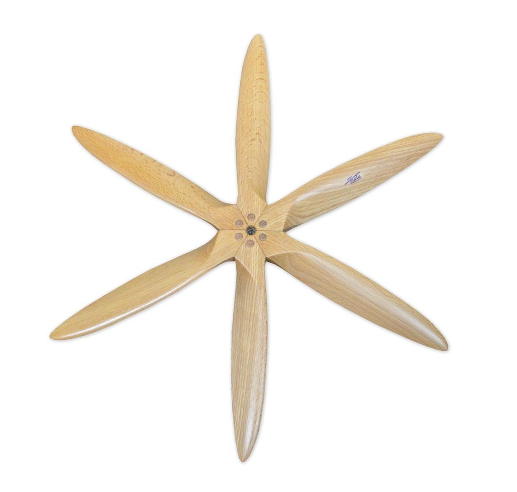 Fiala 6-Blatt 20x10 Verbrenner Holzpropeller - natur