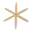 Fiala 6-Blatt 20x10 Verbrenner Holzpropeller - natur