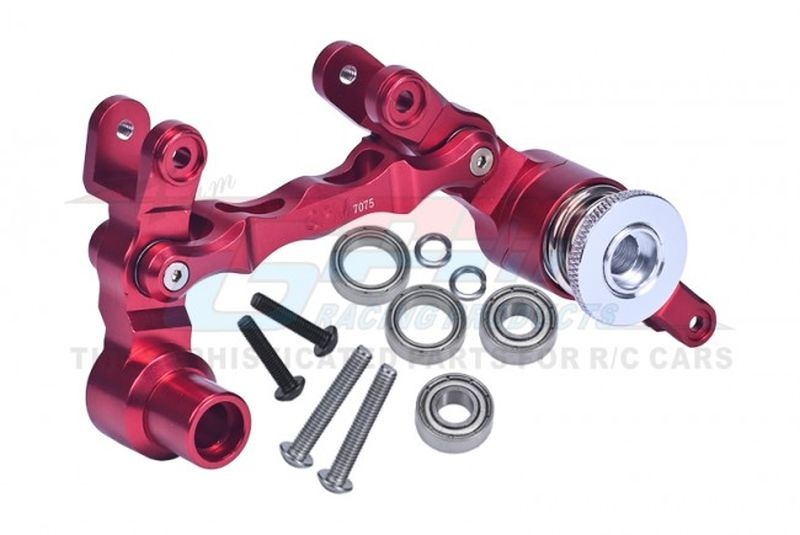 Aluminium Lenk-Set rot