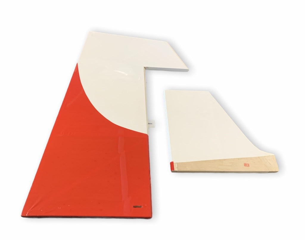 Seitenruder für KatanaS 50E V1 in rot/blau