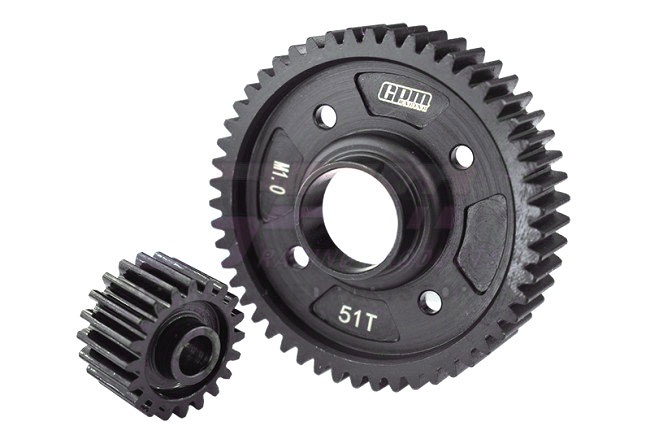 Medium Carbon Stahl Ausgangszahnrad Diff mitte 51/20T