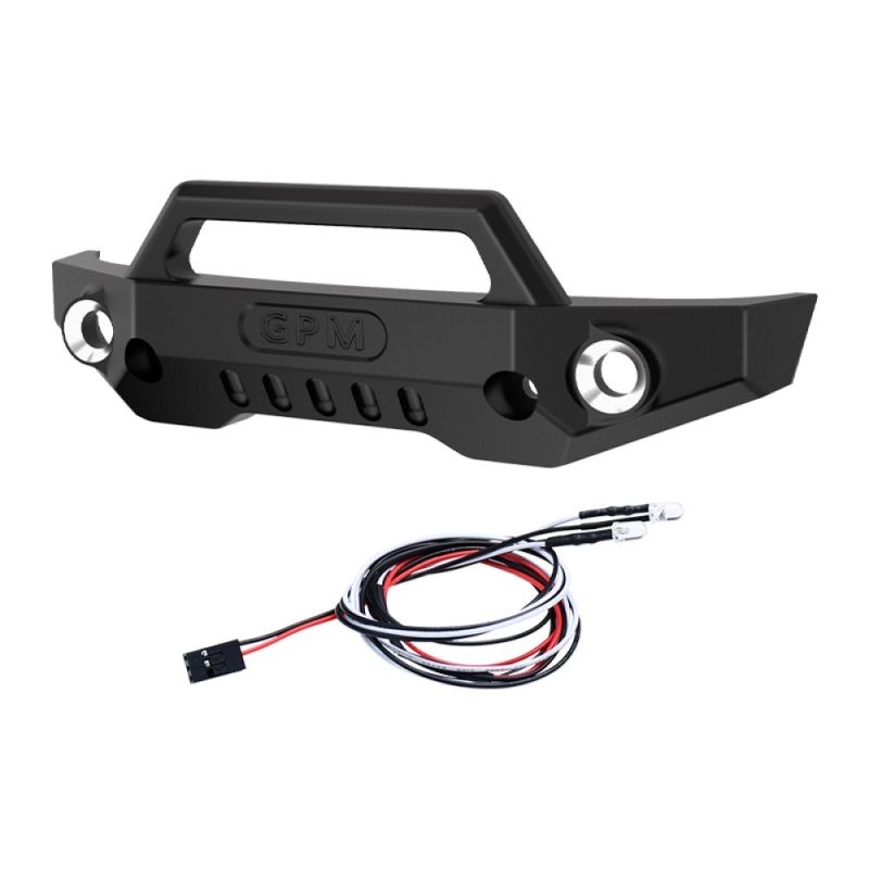 Alu-Bumper vorn schwarz mit LED