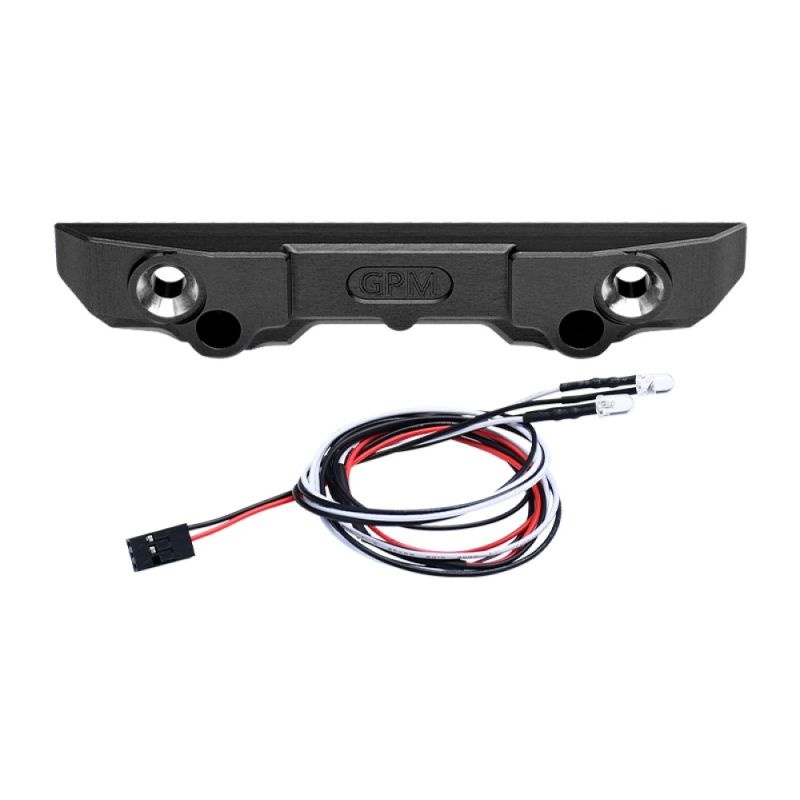 Alu-Bumper hinten schwarz mit LED