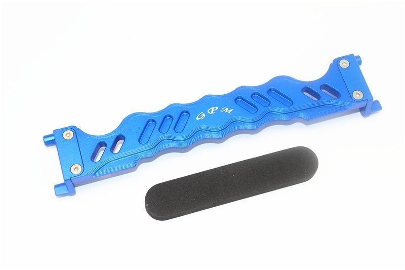 Aluminium Akkuhalter blau